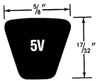 5V Belt Dimensions